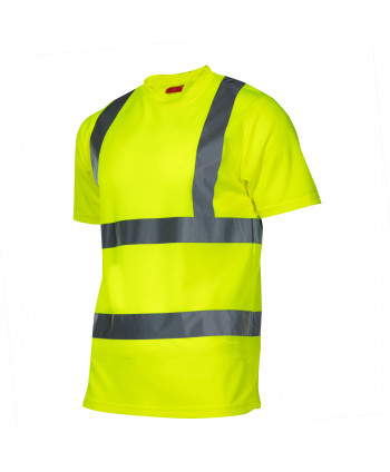 Koszulka t-shirt ostrzegawcza, żółta, "2xl", ce, lahti